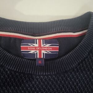 Soul of London Men's Navy Sweatshirt